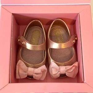 Mini Melissa Metallic Pink size 3